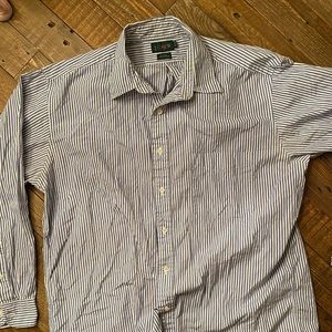 J Crew Men’s Button Up Size 16 Neck